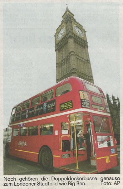 Routemaster vor Big Ben