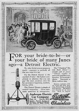 Detroit Electric, Anzeige aus dem Jahr 1911