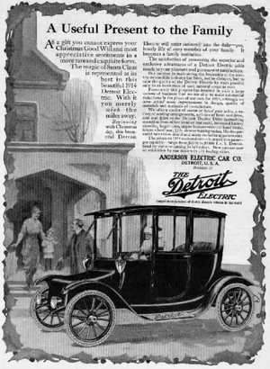 Detroit Electric, Anzeige vom 06.12.1913