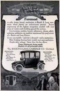 Rauch & Lang Electric, Anzeige vom 28.11.1914
