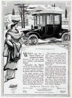 Detroit Electric, Anzeige vom 03.12.1916