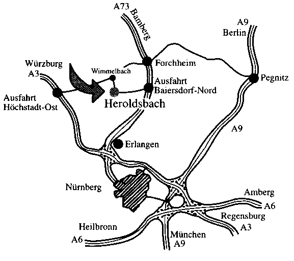 Wie kommt man nach Heroldsbach(10 kByte)