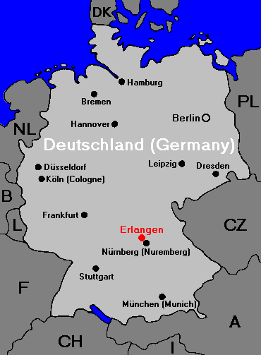 Erlangen in Deutschland