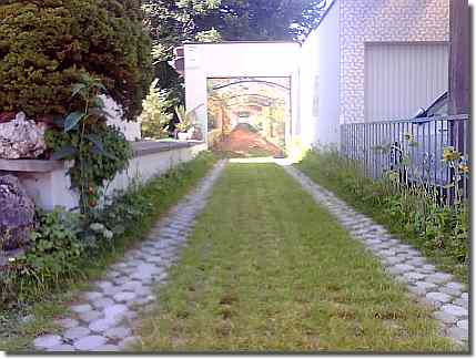 Unsealed driveway