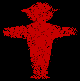 Textdekoration: DDR-Ampelmännchen Steher, sagt Halt.