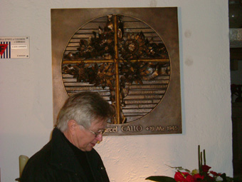 Gedenktafel in der Kapelle der KZ-Gedenkstätte